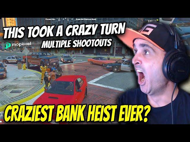 Summit1g THE CRAZIEST Bank Heist EVER With MULTIPLE SHOOTOUTS! | GTA 5 NoPixel RP