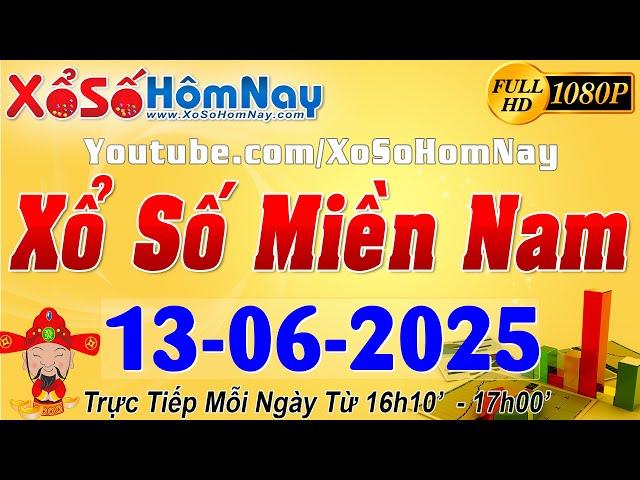XSMN - Trực tiếp xổ số Miền Nam ngày 13/06/2025, KQXS Vĩnh Long XSVL, Bình Dương XSBD, Trà Vinh XSTV