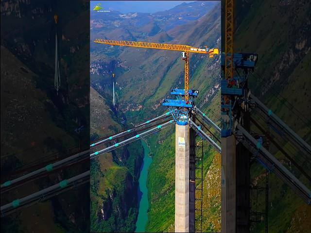 under construction WORLD'S TALLEST BRIDGE HUAJIANG GORGE BRIDGE 花江峡谷大桥 #bridge #construction