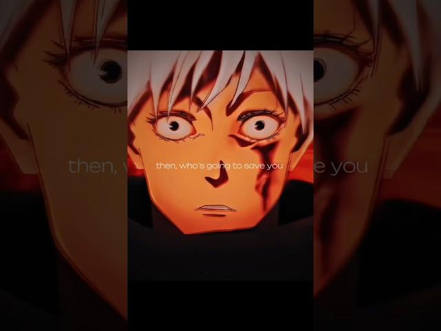 then who's going to save you, gojo??#GOJO #SATORU #gojousatoru #jujutsukaisen #jjk #jjkedit #edit