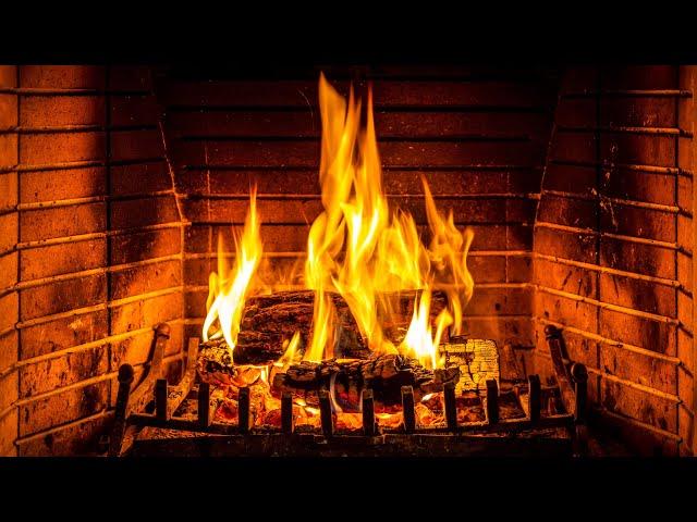 Fireplace (24 HOURS)  Burning Fireplace & Crackling Fire Sounds (NO Music)