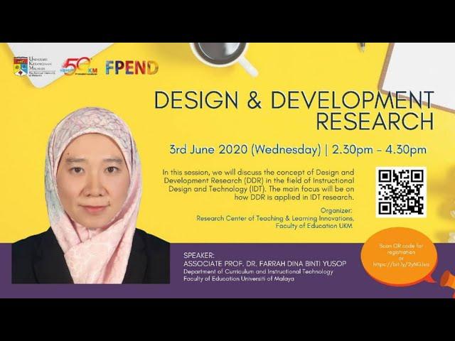 Design and Development Research (DDR) online workshop