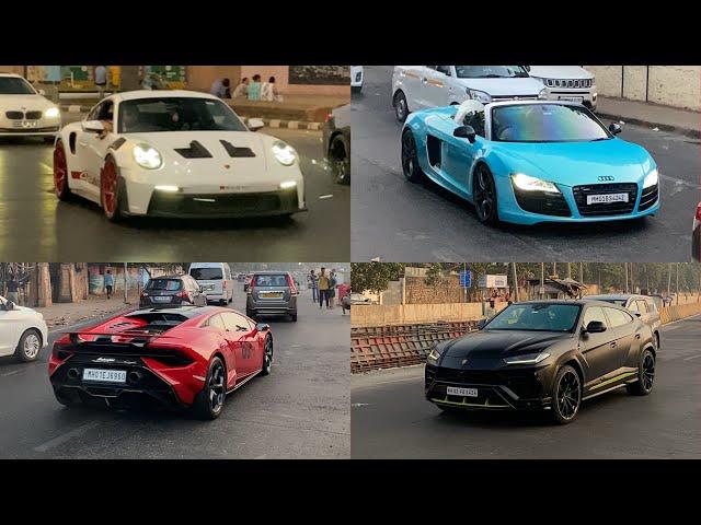 SUPERCARS IN MUMBAI - Porsche GT3rs, Urus, Lamborghini Huracan, Audi R8