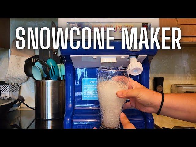 With this shaved ice maker you can have snow cones in seconds