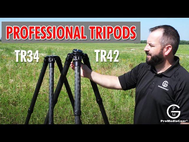 ProMediaGear Professional Tripods TR42 vs TR34 series Major differences, Carbon Fiber