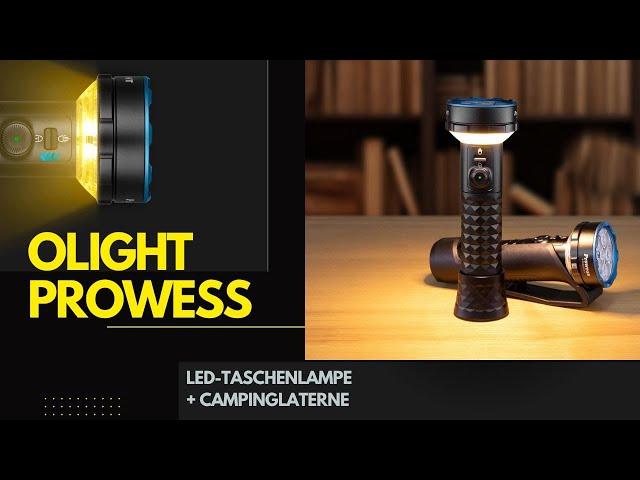 Olight Prowess 5000 Lumen Taschenlampe und 800 Lumen Campinglaterne