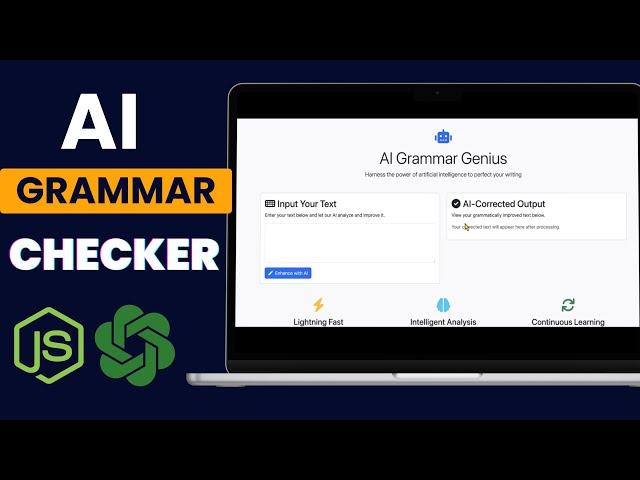 Build an AI Grammar Checker with Node.js & OpenAI API | Step-by-Step Tutorial