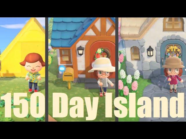 150 Days in 30 Minutes | My Island's Evolution in Animal Crossing: New Horizons