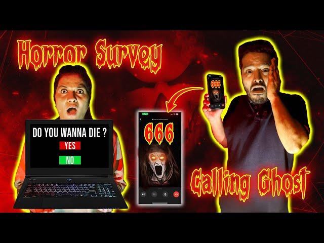 Video Calling A Real Ghost + Horror Survey Challenge | Hungry Birds Horror Challenge