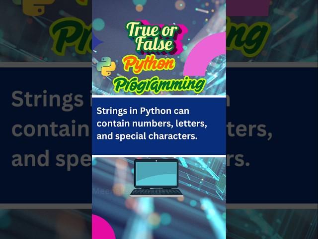 Python Programming #interview #pythonprogramming #python  #trueorfalse #viralshort #computerscience