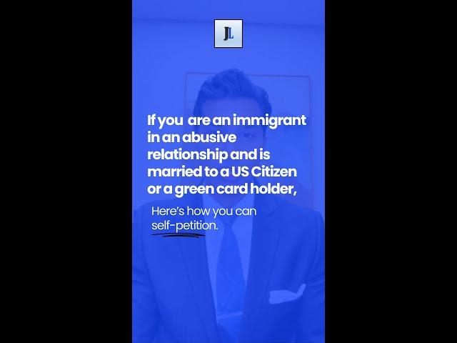 If you're in an abusive relationship w/ a US Citizen, here's how you #selfpetition. #shorts