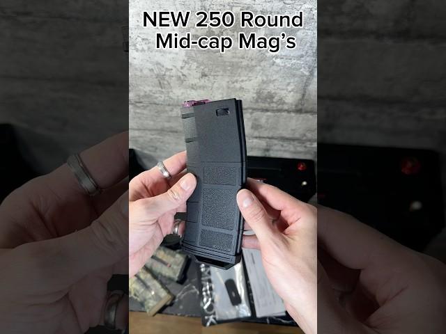 NEW 250 Round Mid-Cap Magazines #airsoft #airsoftshorts #airsoftnation