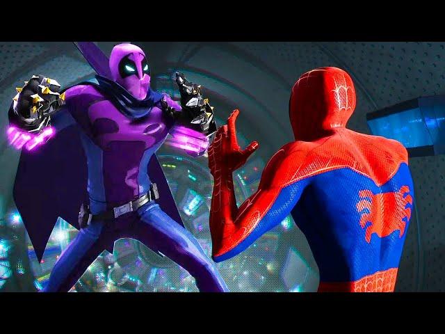 Spider-Man vs Green Goblin and Prowler - Subway Battle - Spider-Man: Into the Spider-Verse (2018)