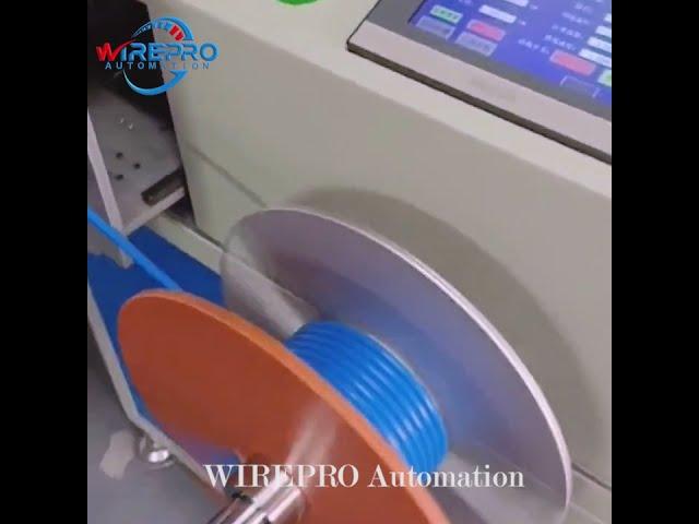 Floor type fully automatic counting meter cable rewind wire spooling winding coiling machine