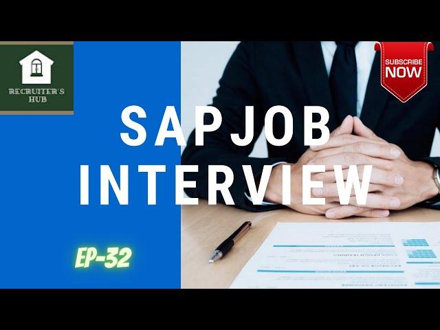 SAP JOB INTERVIEW - SAP FICO CONSULTANT