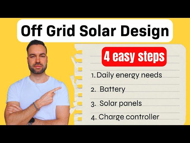 Off Grid Solar System Design: 4 Easy Steps + Diagram (load analysis)