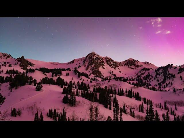 Aurora Borealis over Snowbasin Resort