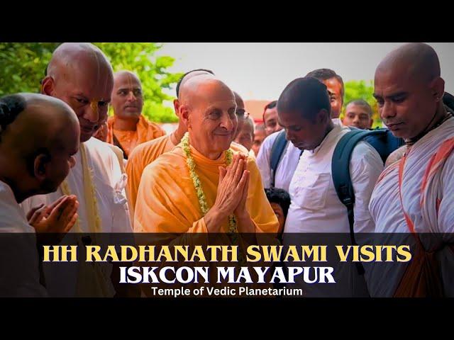 Inside ISKCON Mayapur with HH Radhanath Swami Ji