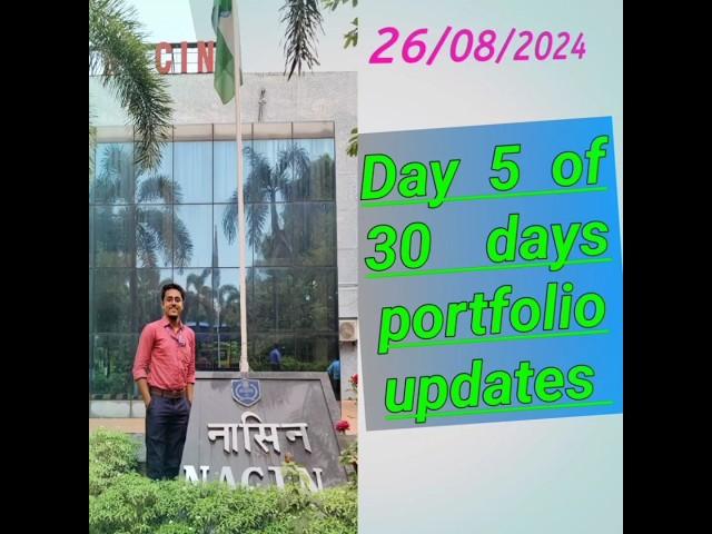 Day 5 of 30 days portfolio updates #sharemarket #custominspector