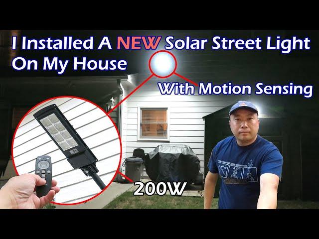 I Installed A NEW Solar Street Light On My House