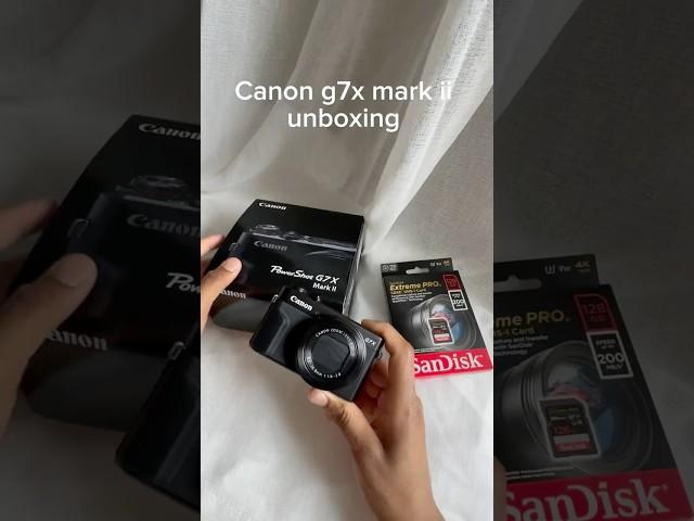 Canon g7x mark ii camera unboxing | #shorts #canon #camera #canong7xmarkii #canoncamera