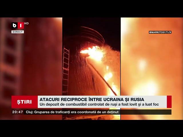 ATACURI RECIPROCE ÎNTRE UCRAINA ȘI RUSIA. Știri B1TV_ 12 oct. 2024