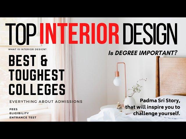 TOP INTERIOR Design Colleges | How to become an Interior Designer in India (SUPER Detailed)