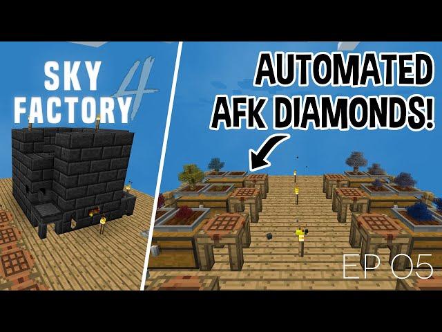 Diamonds, Silver, Gold, Lead, Lapis, Redstone, and Tinker's Smeltery!!!! - Sky Factory 4 - Ep.5