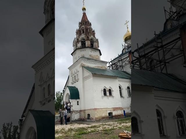 Готовим кашу на фестивале колокольных звонов в Аверкиево #каша #русскаякухня #храм #фестиваль