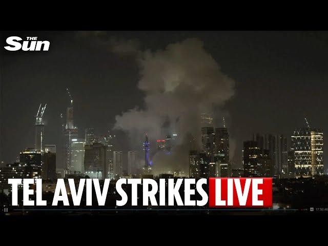 LIVE: View of Tel Aviv skyline as Israel strikes Iran's nuclear sites and kills top generals