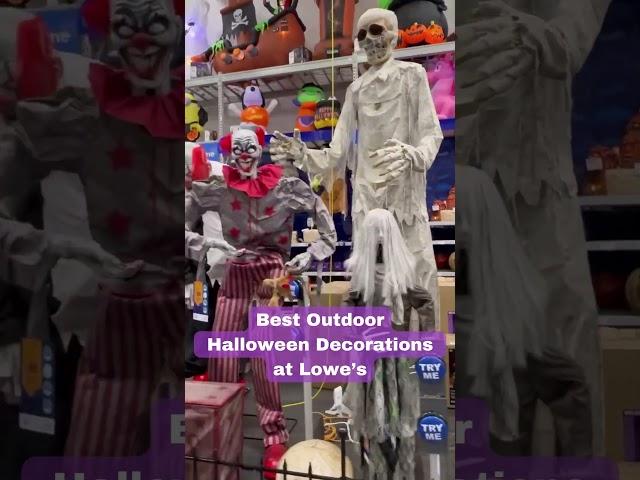 FRIGHTENING FINDS Lowes Halloween Decorations 2023 | Halloween Outdoor Decor Ideas