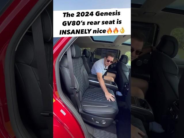 The 2024 Genesis GV80 Prestige Signature has the BEST Rear Seats for Only $80k!