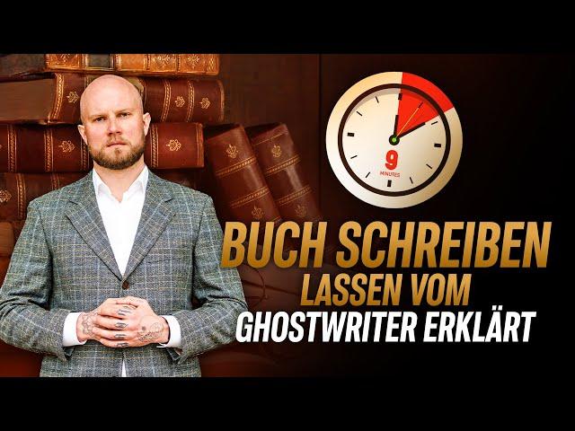 Buch schreiben lassen vom Ghostwriter in 9 Minuten erklärt