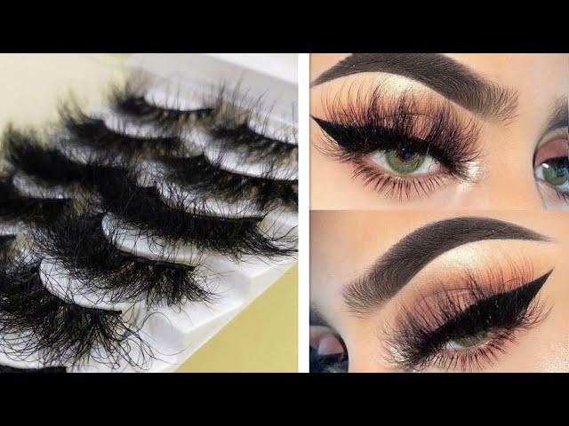 Fluffy lashesdo you like them? 25mm mink lashes wholesale 5D mink eyelash vendors