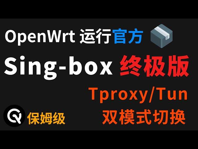 openwrt使用singbox的终极方式、proxy/tun双模式，openwrt与Sing-box完美搭配，官方singbox、超越插件的使用体验、解锁全部功能、自动更新配置与订阅