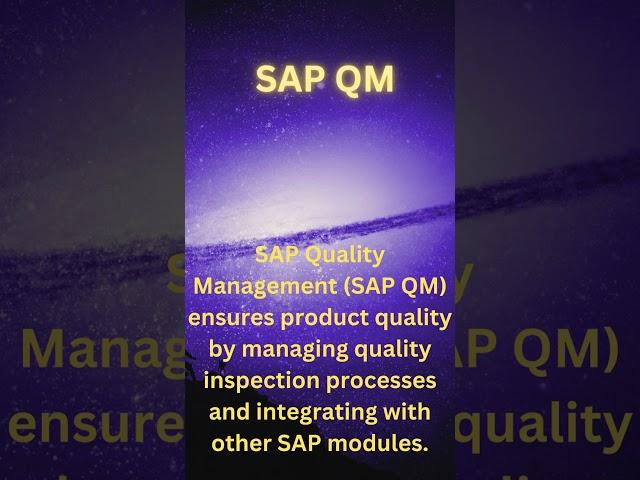 SAP QM