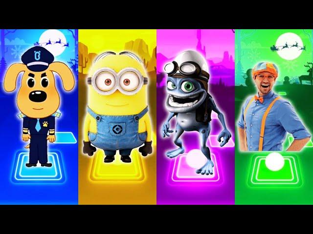 Sheriff Labrador - Minions - Crazy Frog - Blippi - Tiles Hop EDM Rush