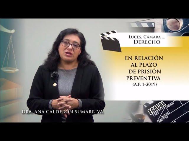 EN RELACIÓN AL PLAZO DE PRISIÓN PREVENTIVA  - Luces Cámara Derecho 133 - EGACAL