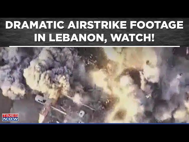 Israel's Military Releases Video Of Airstrikes On Hezbollah Targets In Southern Lebanon, Watch!