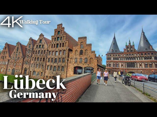 Lübeck, Germany Walking Tour 2023 - 4K UHD