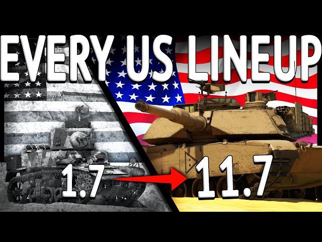 ONE Match With EVERY AMERICAN LINEUP (War Thunder)