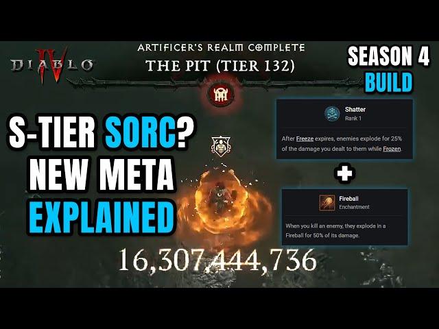 Sorc Back in S-Tier? NEW META EXPLAINED for Pit 132 Diablo 4 Season 4