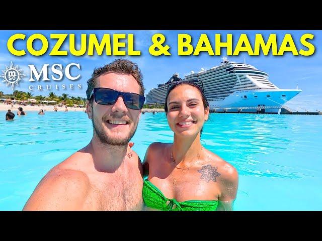 THE PERFECT CARIBBEAN CRUISE! COZUMEL & MSC OCEAN CAY (MSC SEASCAPE)