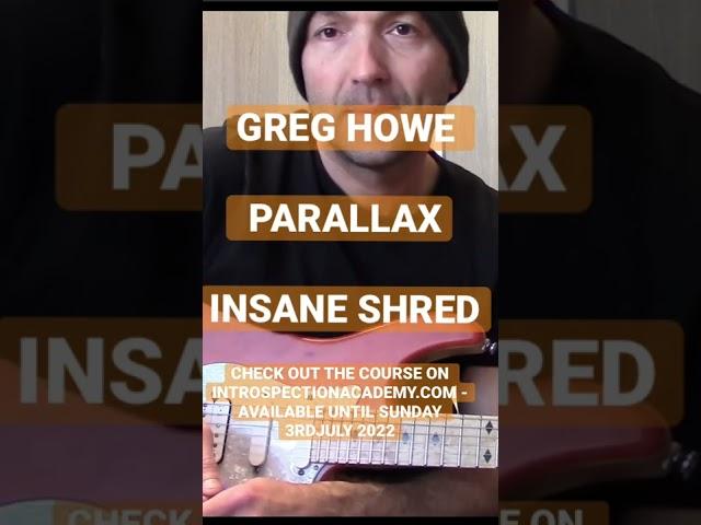 GREG HOWE PARALLAX COURSE #greghowe #fusionguitar
