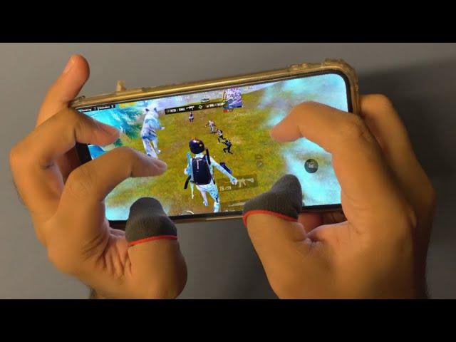 Learn how to play 1vs4 in new event  iphone 14 pro max 5 finger handcam | PUBG MOBILE