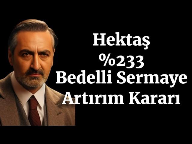 #Hektaş Bedelli Sermaye Artırım Kararı İlk Taşı Kim Attı?