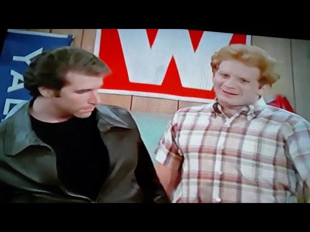 Fonzie Angry at Ralph Malph