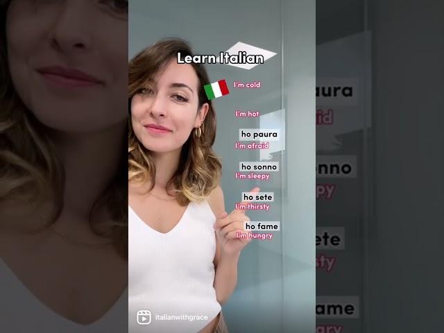 Basic phrases to start speaking Italian