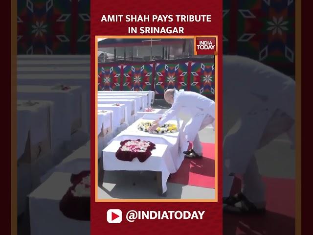 HM Amit Shah Pays Tribute To Pahalgam Victims In Srinagar | #kashmirattack #amitshah #srinagar #news