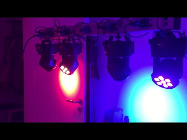 105W Moving Head RGB LED Stage Light Test